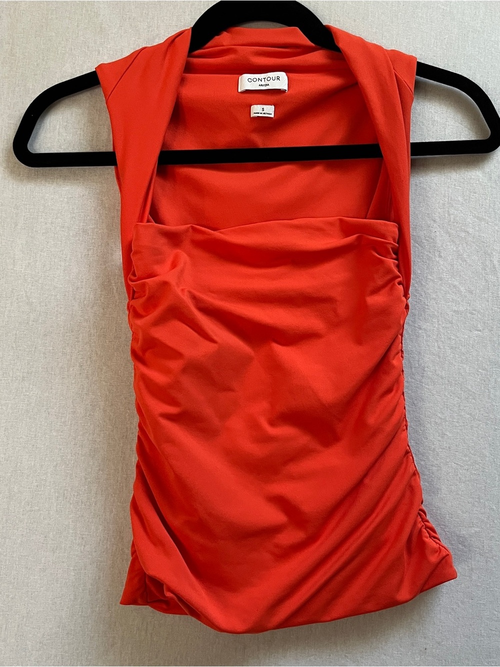 Aritzia Contour Square Neck Ruched Sleeveless Tank Top Sz S